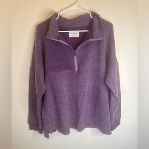 Soft Serve Clothing Purple Quarter-Zip Pullover